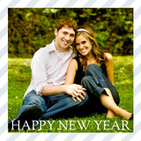 New Year's Cards & Invitations - Simplistic Stripes