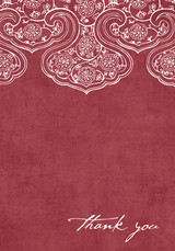 Thank You Cards - Paisley Top
