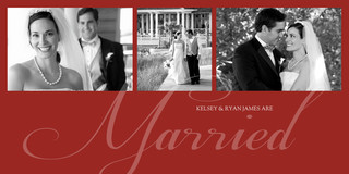 Wedding Announcements - Crimson Collage