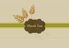 Wedding Thank You Cards - Golden Grains