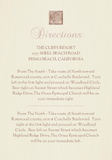 Directions Cards - Stone Accents