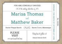 Elegant Ticket Invitation