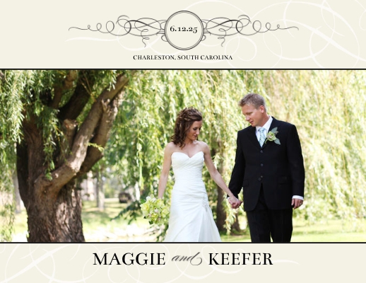 Black and Cream Wedding Flourishes