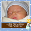 Aidens First Year - Baby Photo Book