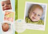 Photo Birth Announcements - Sweet Blue Train