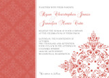 Wedding Invitations - Royal Floral Motif