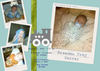 Sweet Blue Train - Baby Flat Card