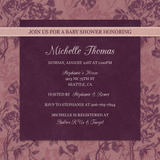 Girls Baby Shower Invitations - Classic Floral Shower