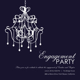 Engagement Party Invitations - Chandelier
