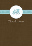 Baby Shower Thank You - Blue Train