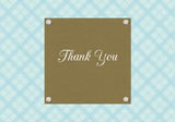 Baby Shower Thank You - Playful Plaid