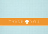 Baby Shower Thank You - Orange Stripe