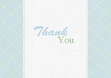 Baby Shower Thank You - Baby Blue Plaid