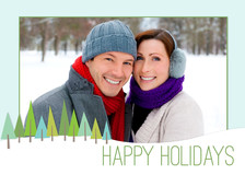 Holiday Photo Cards - Modern Forest
