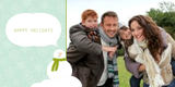 Holiday Photo Cards - Word Bubble Greeting