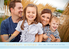 Hanukkah Cards - Modern Menorah